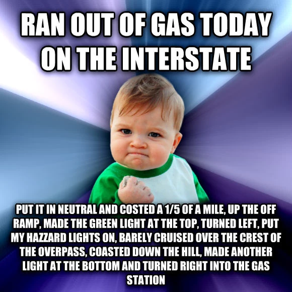 ran out of gas