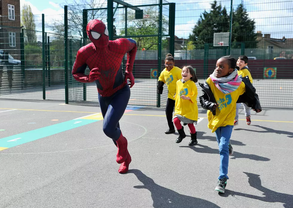 Spider-man Visits Charity Kids City In London